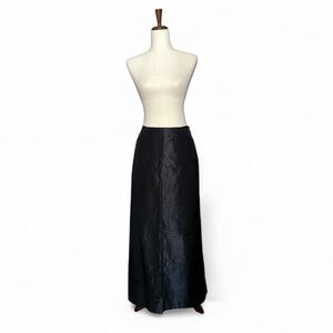 Carmen Marc Valvo Black Silk Taffeta Evening Maxi Skirt Black Tie Gala 8